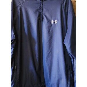 Under Armour 1/4 Zip Pullover Jacket Men Large Longsleeves Windbreaker D25 New
